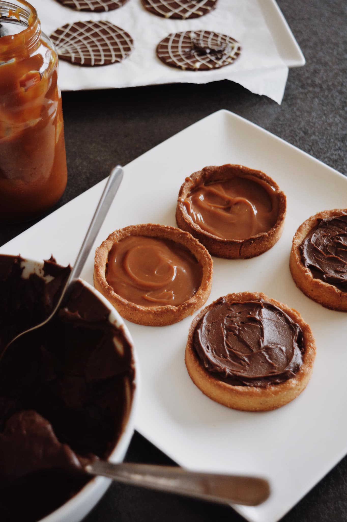 TARTELETTES CARAMEL CHOCOLAT – Pastry Green